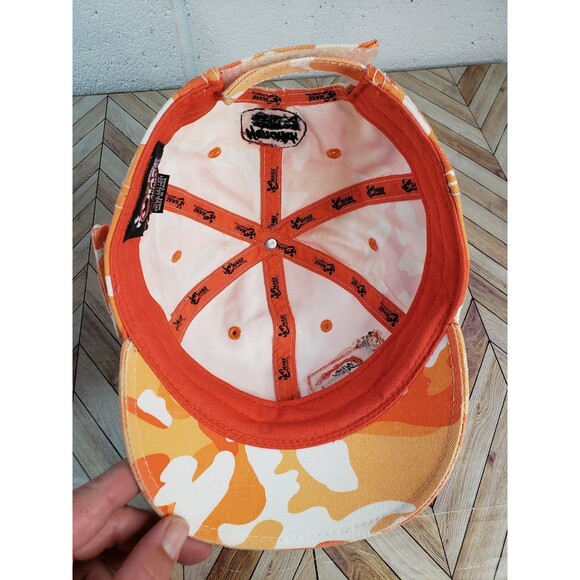 Jr Nation Womens Camo Hat Adjustable Orange White Camo Dale Earnhardt Jr - Picture 9 of 10